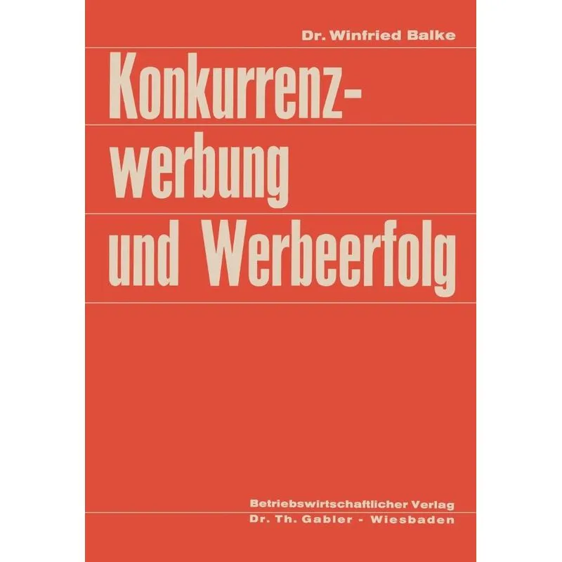 Konkurrenzwerbung und Werbeerfolg