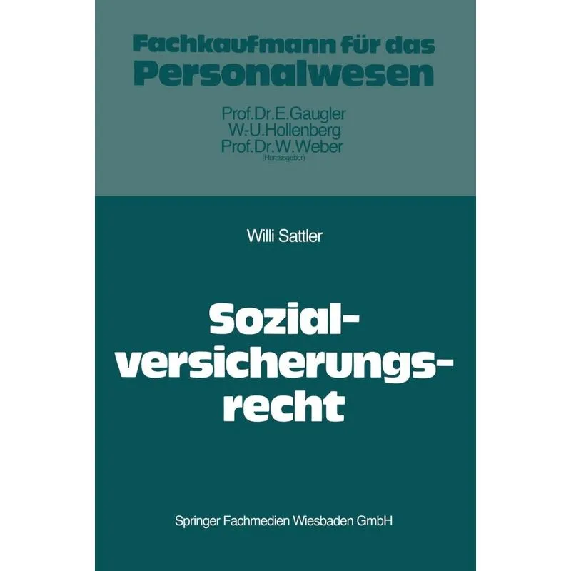 Das Recht der Sozialversicherung