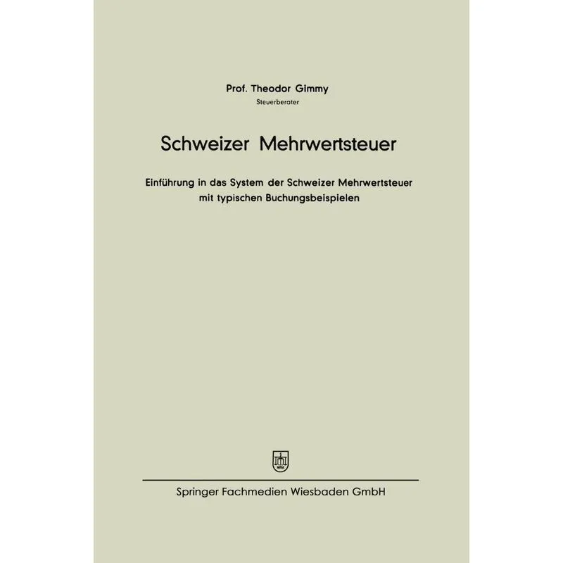 Schweizer Mehrwertsteuer