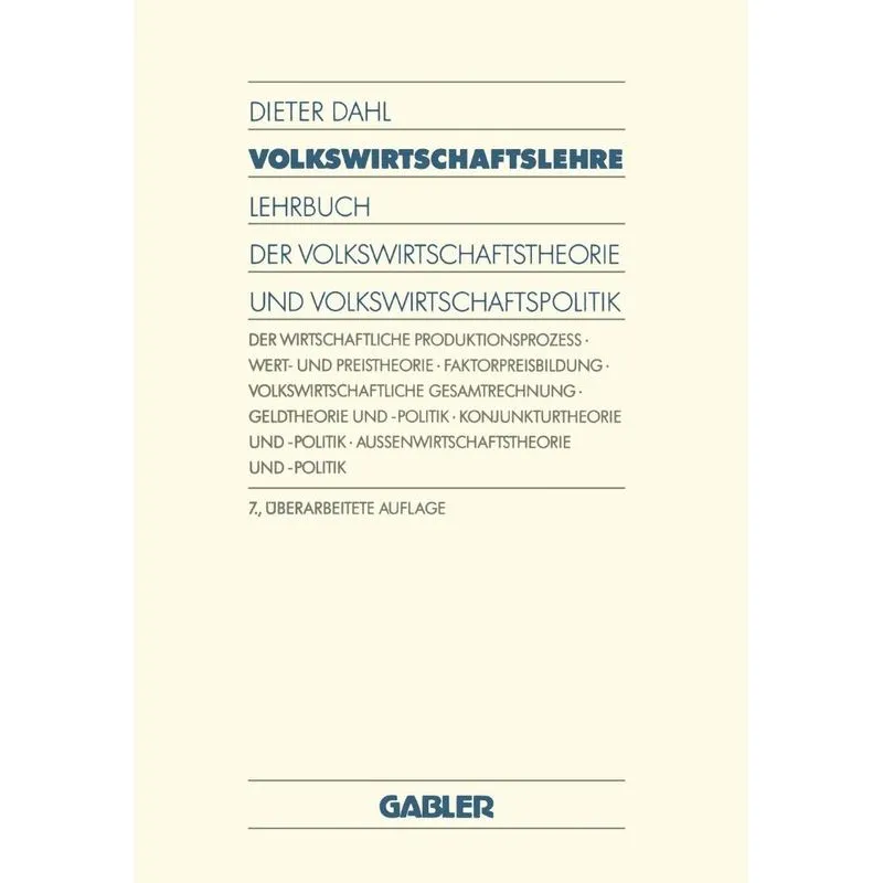 Volkswirtschaftslehre