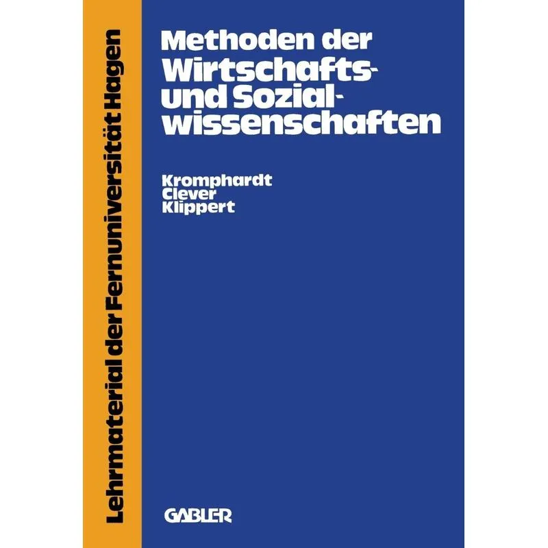 Methoden der Wirtschafts- und Sozialwissenschaften
