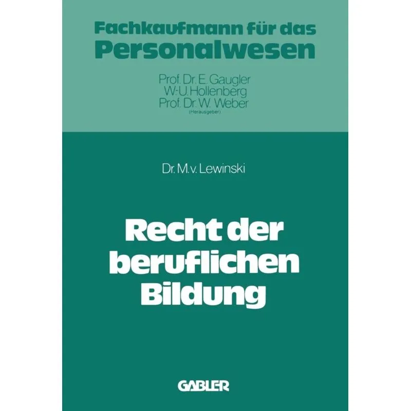 Recht der beruflichen Bildung