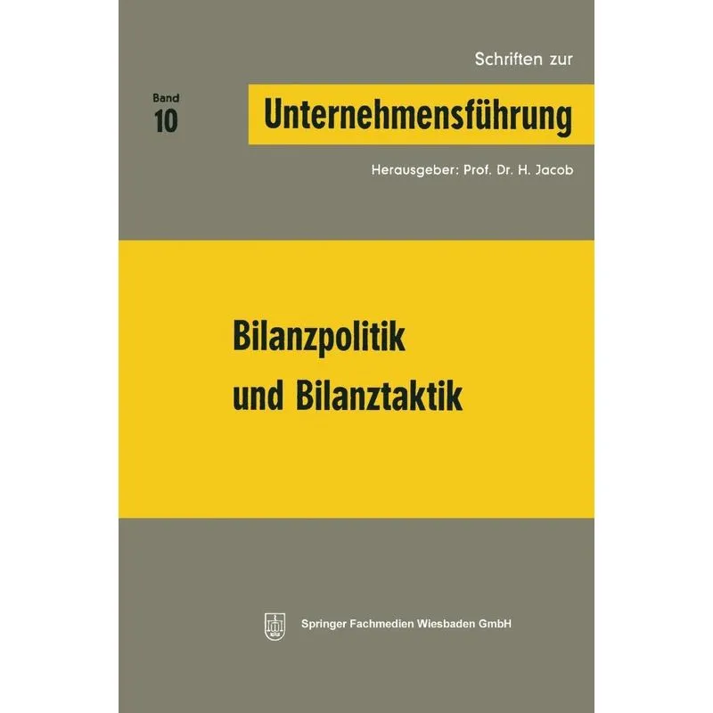Bilanzpolitik Und Bilanztaktik