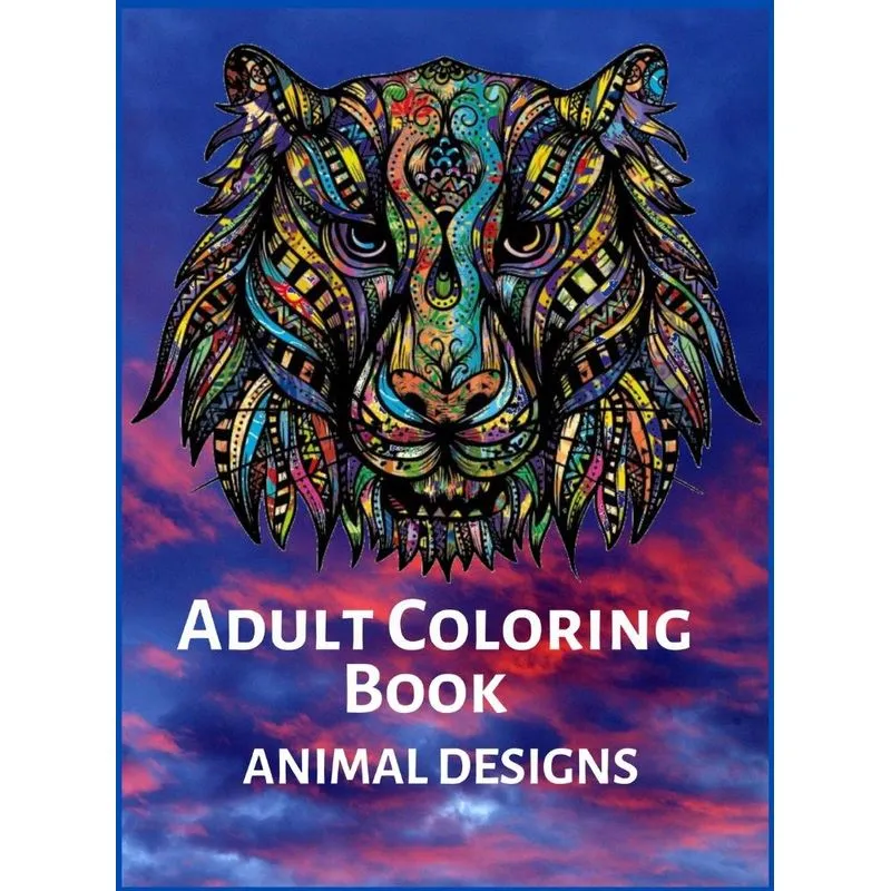 Adult Coloring Book ANIMAL DESIGNS