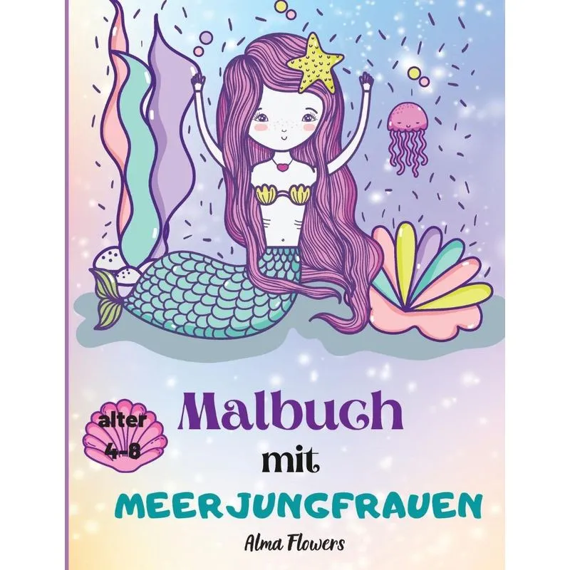Malbuch mit Meerjungfrauen
