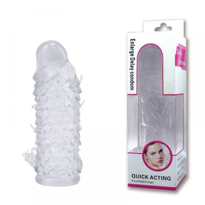 Capa Peniana Com Saliências Massageadoras - Escamas