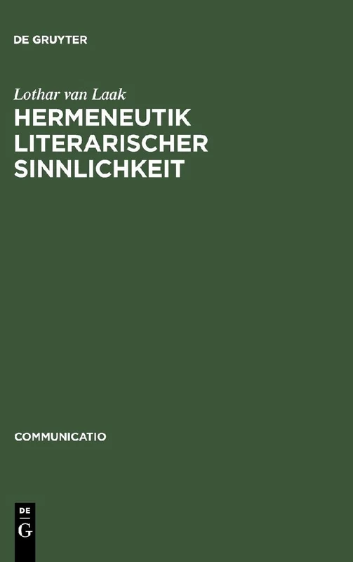 Hermeneutik literarischer Sinnlichkeit