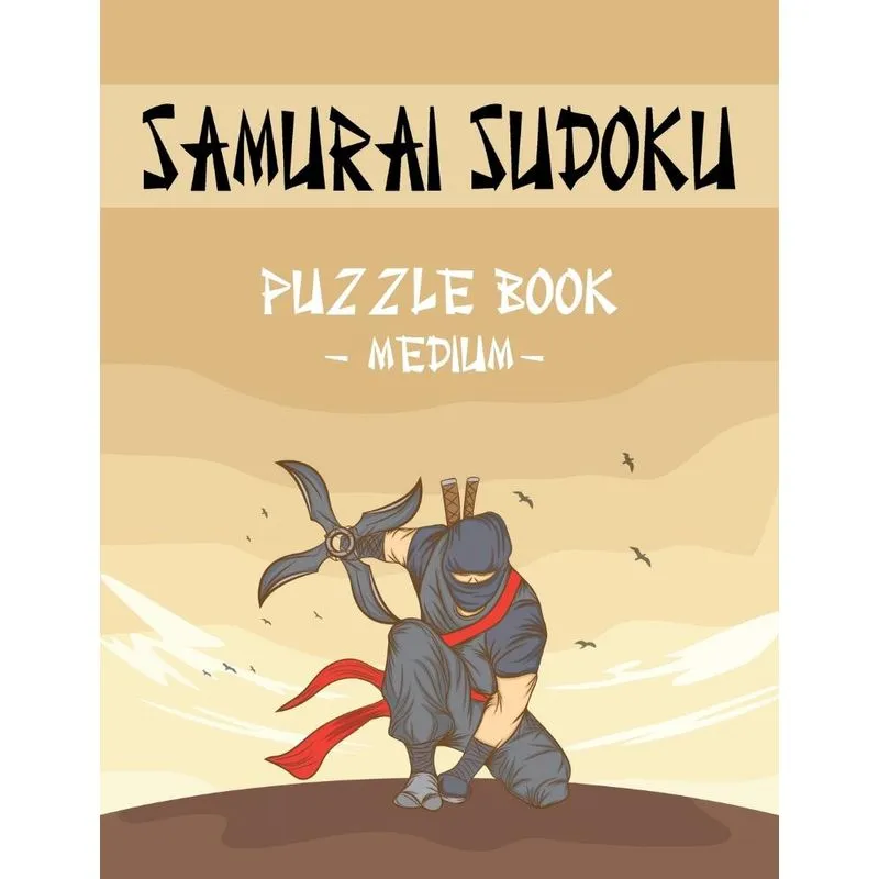 Samurai Sudoku Puzzle Book - Medium