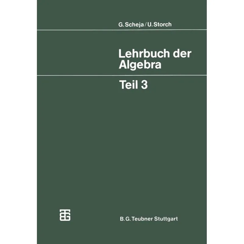 Lehrbuch Der Algebra