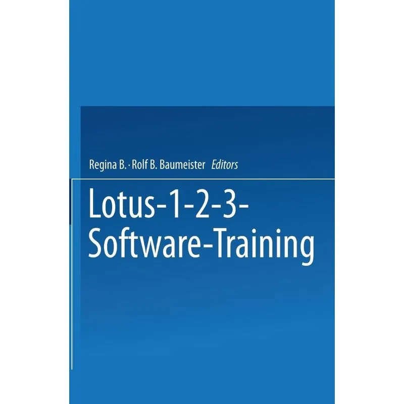 Lotus 1-2-3 Software Training