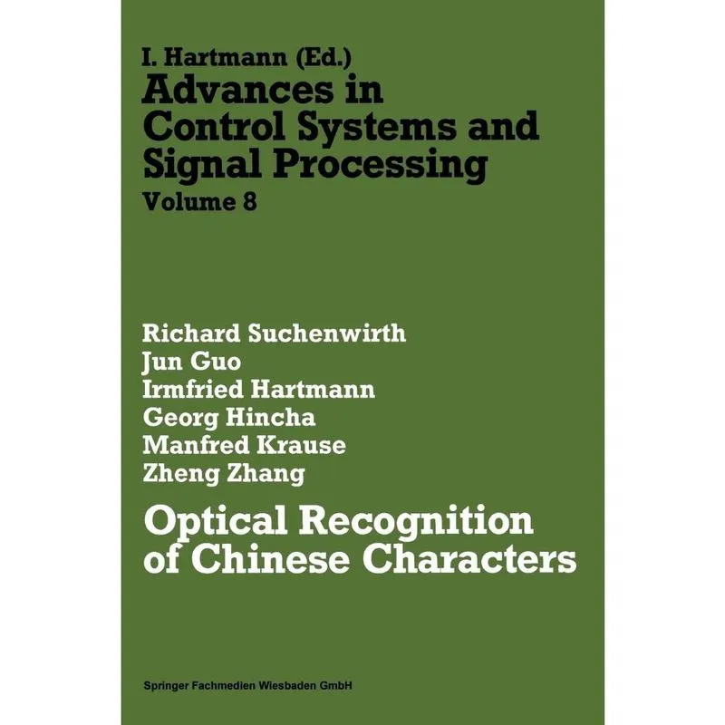 Optical Recognition of Chinese Characters