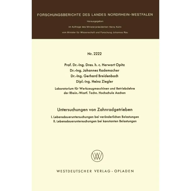 Untersuchungen an Zahnradgetrieben