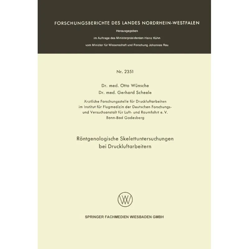 Rontgenologische Skelettuntersuchungen Bei Druckluftarbeitern