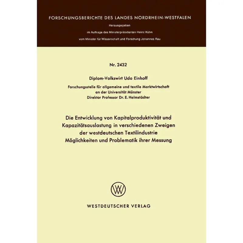 Die Entwicklung von Kapitalproduktivitt und Kapazittsausl