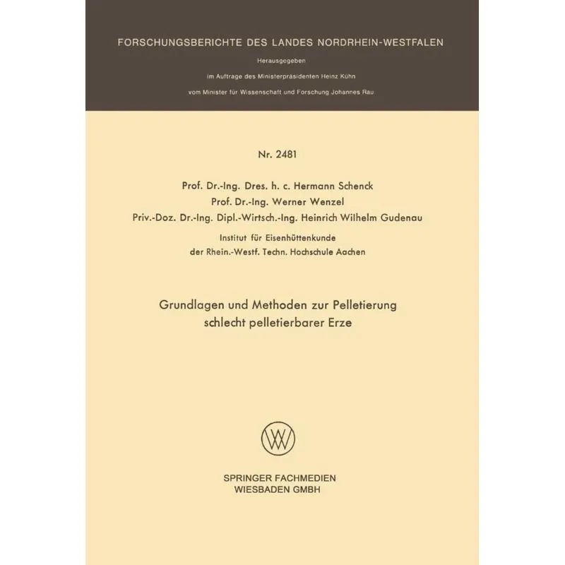 Grundlagen Und Methoden Zur Pelletierung Schlecht Pelletierbarer Erze
