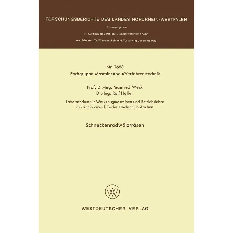 Schneckenradwälzfräsen