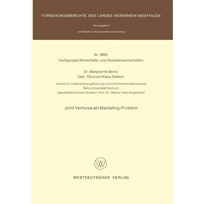 Joint ventures als Marketing-Problem