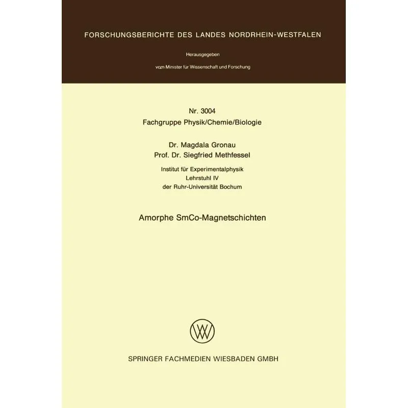 Amorphe SmCo-Magnetschichten