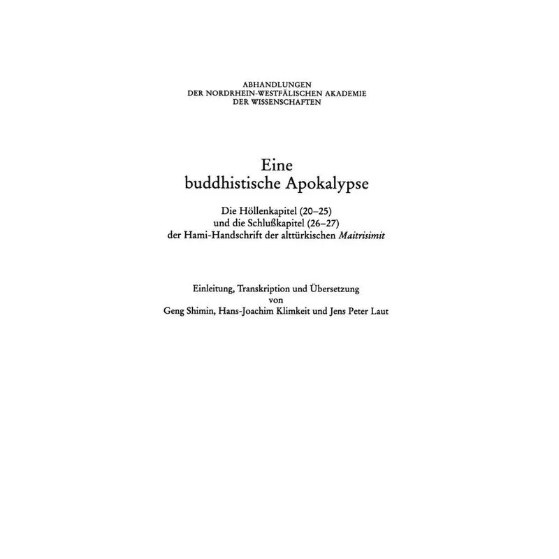 Eine Buddhistische Apokalypse