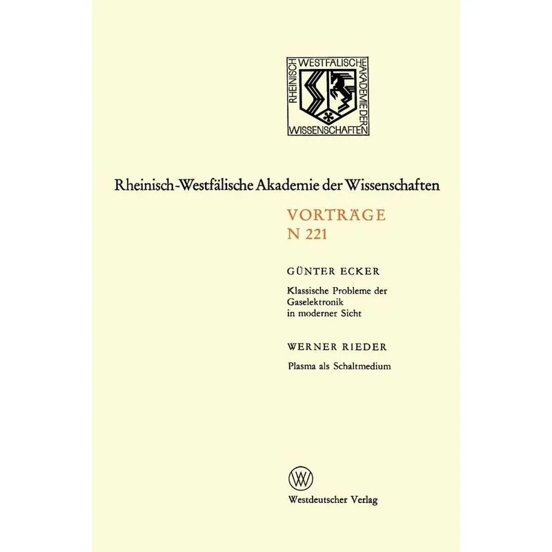 Klassische Probleme der Gaselektronik in moderner Sicht. Plasma als Schaltmedium