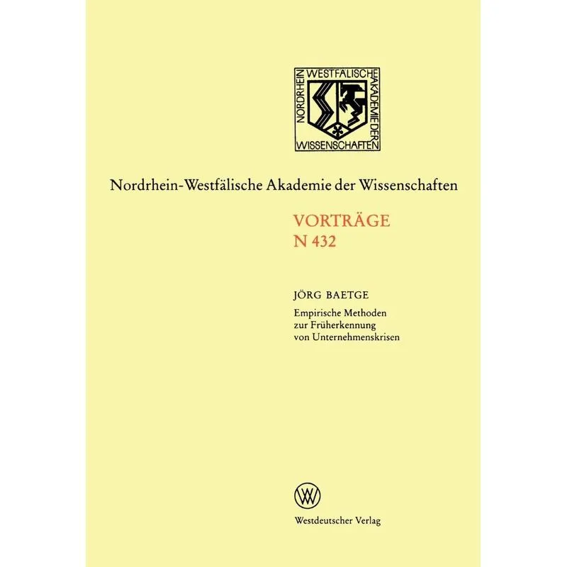 Empirische Methoden zur Früherkennung von Unternehmenskrise
