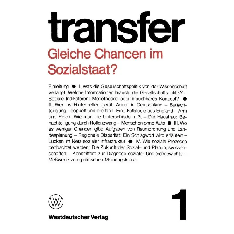 Gleiche Chancen im Sozialstaat?