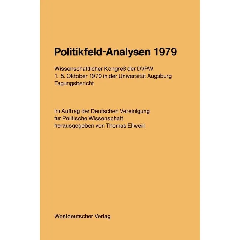 Politikfeld-Analysen 1979