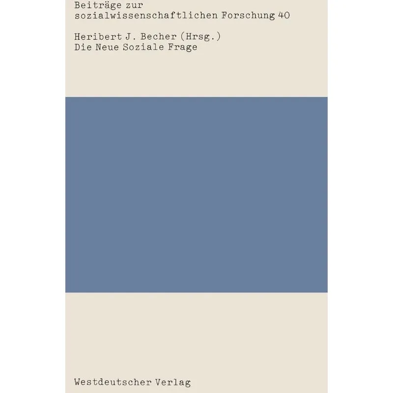 Die Neue Soziale Frage