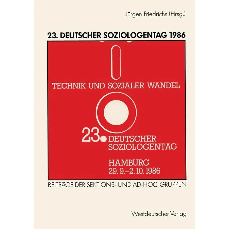 23. Deutscher Soziologentag 1986