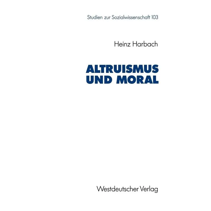 Altruismus und Moral