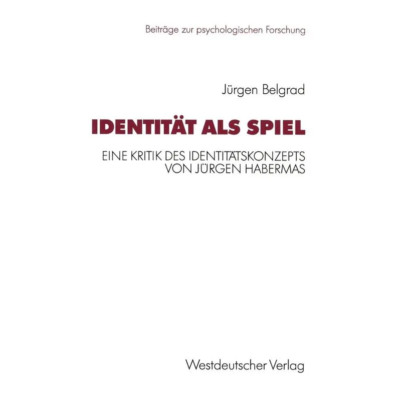 Identität als Spiel