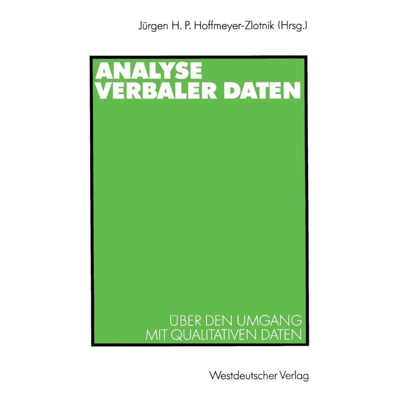 Analyse verbaler Daten