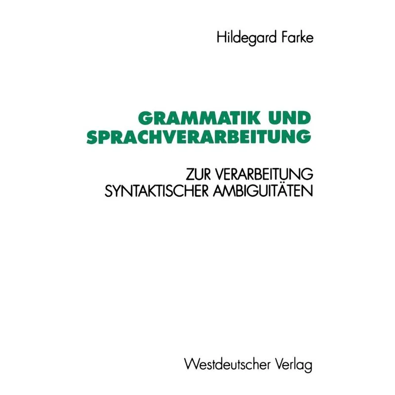Grammatik und Sprachverarbeitung