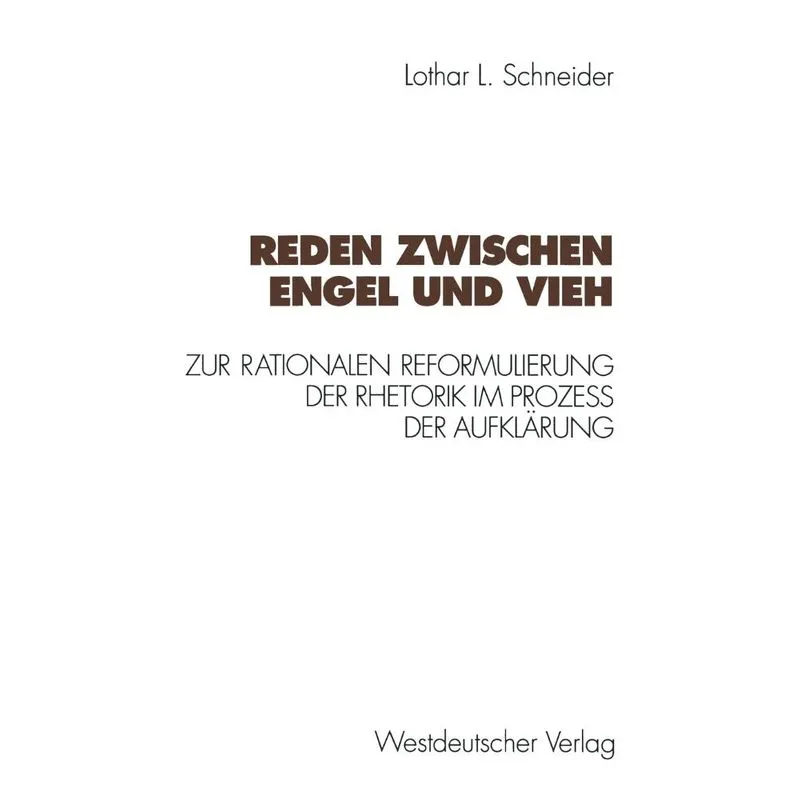 Reden Zwischen Engel Und Vieh