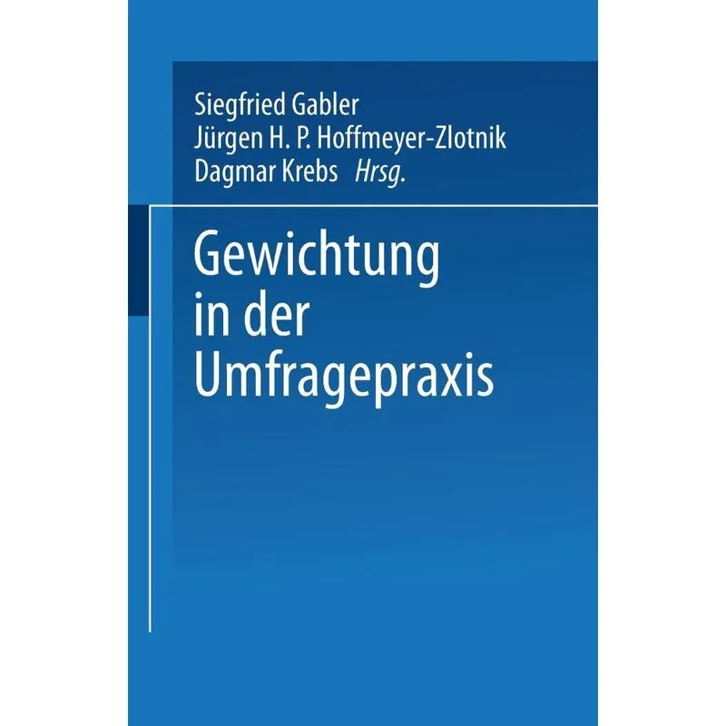 Gewichtung in Der Umfragepraxis