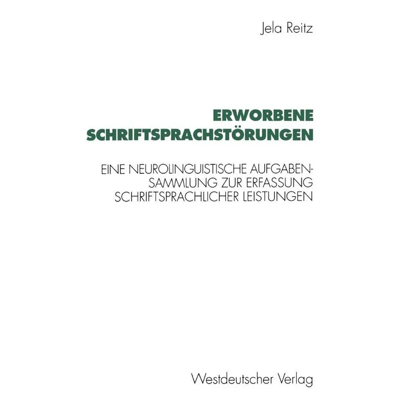 Erworbene Schriftsprachstörungen