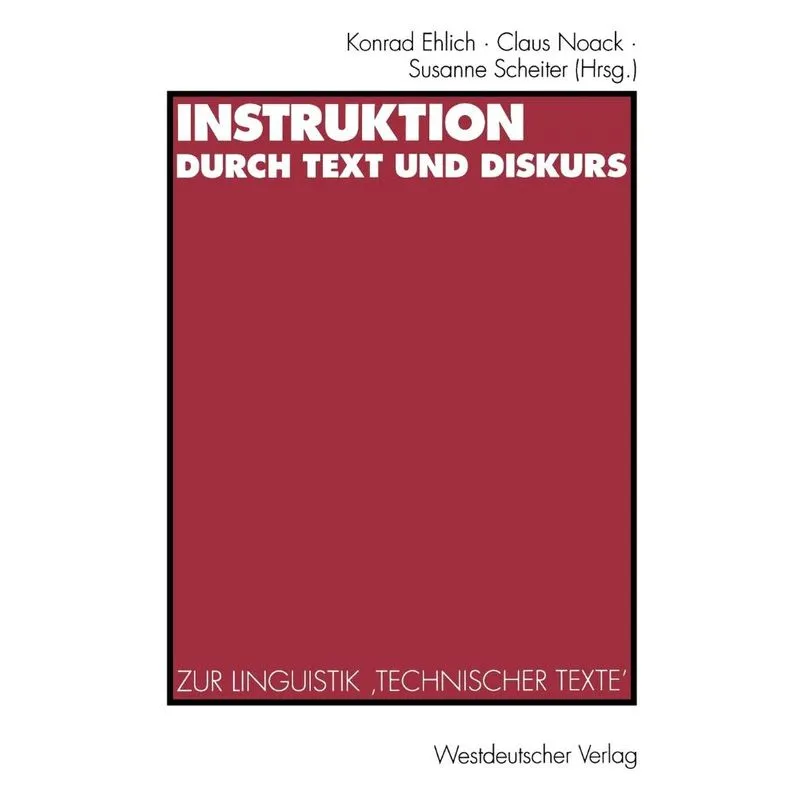Instruktion Durch Text Und Diskurs