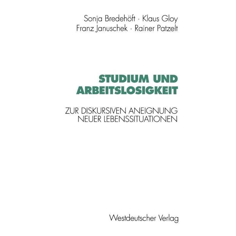 Studium Und Arbeitslosigkeit