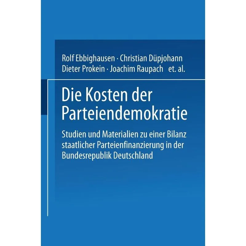 Die Kosten Der Parteiendemokratie