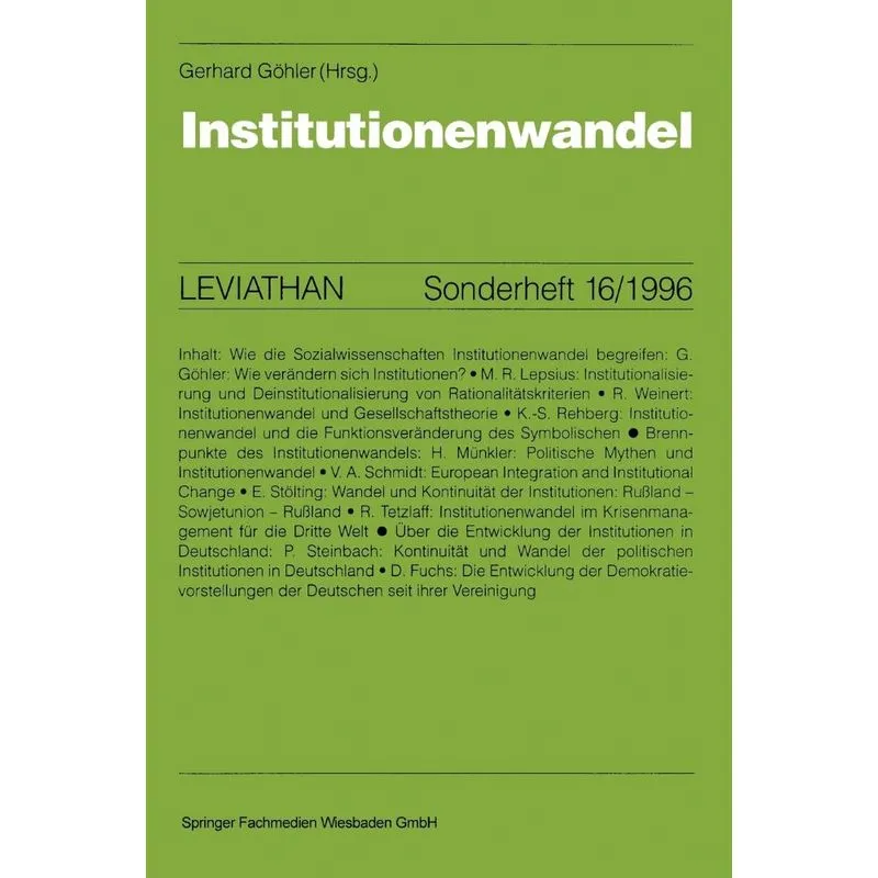 Institutionenwandel