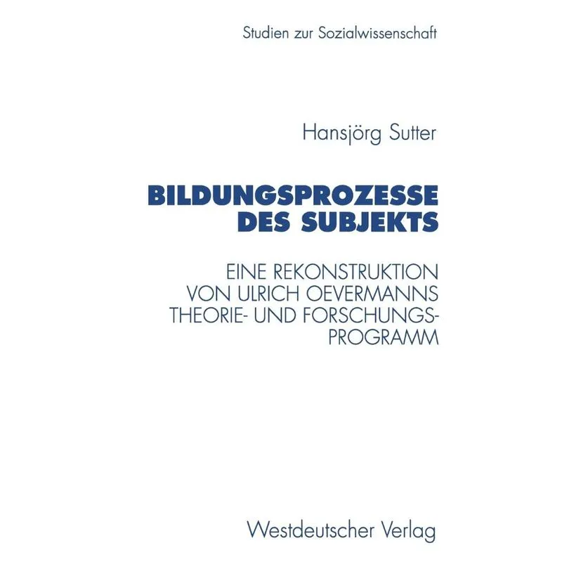 Bildungsprozesse des Subjekts
