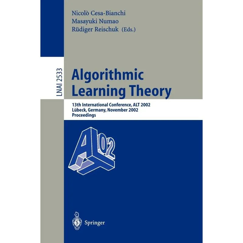 Algorithmic Learning Theory
