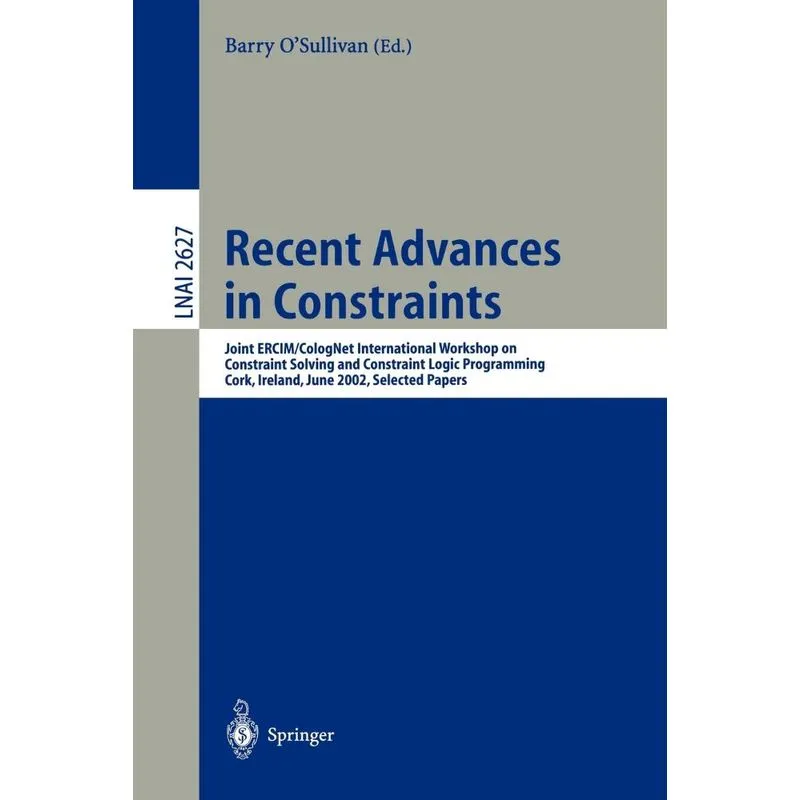 Recent Advances in Constraints