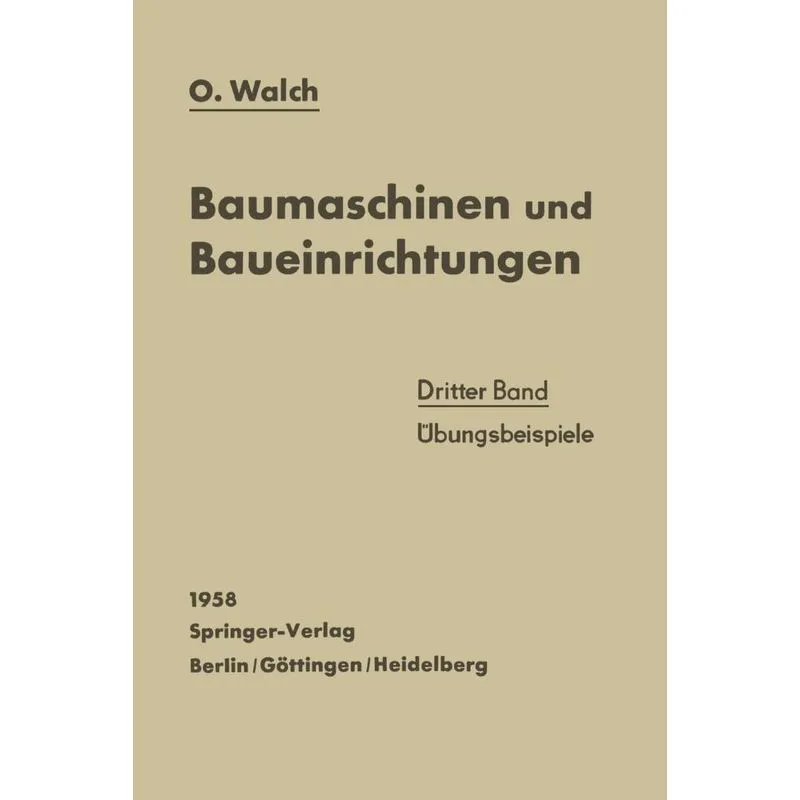 Baumaschinen Und Baueinrichtungen