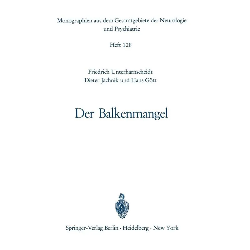 Der Balkenmangel