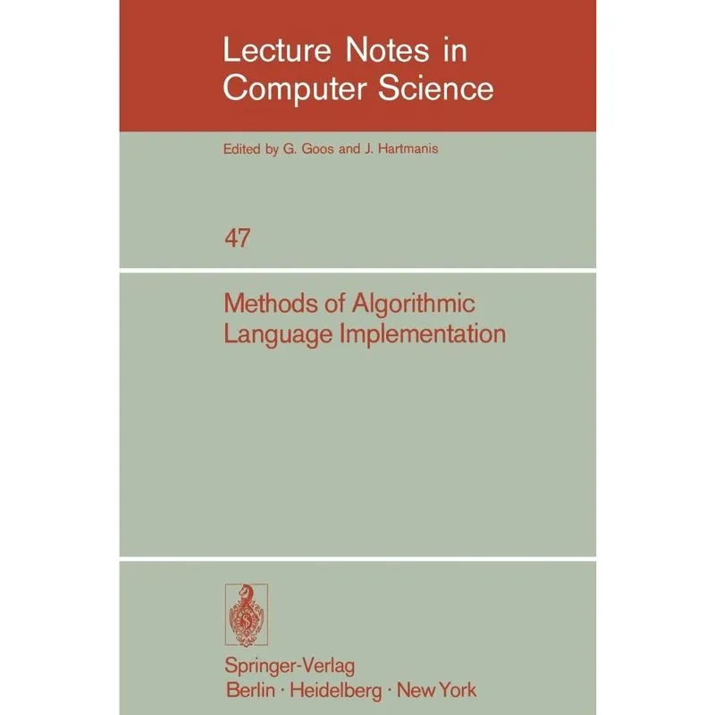 Methods of Algorithmic Language Implementation