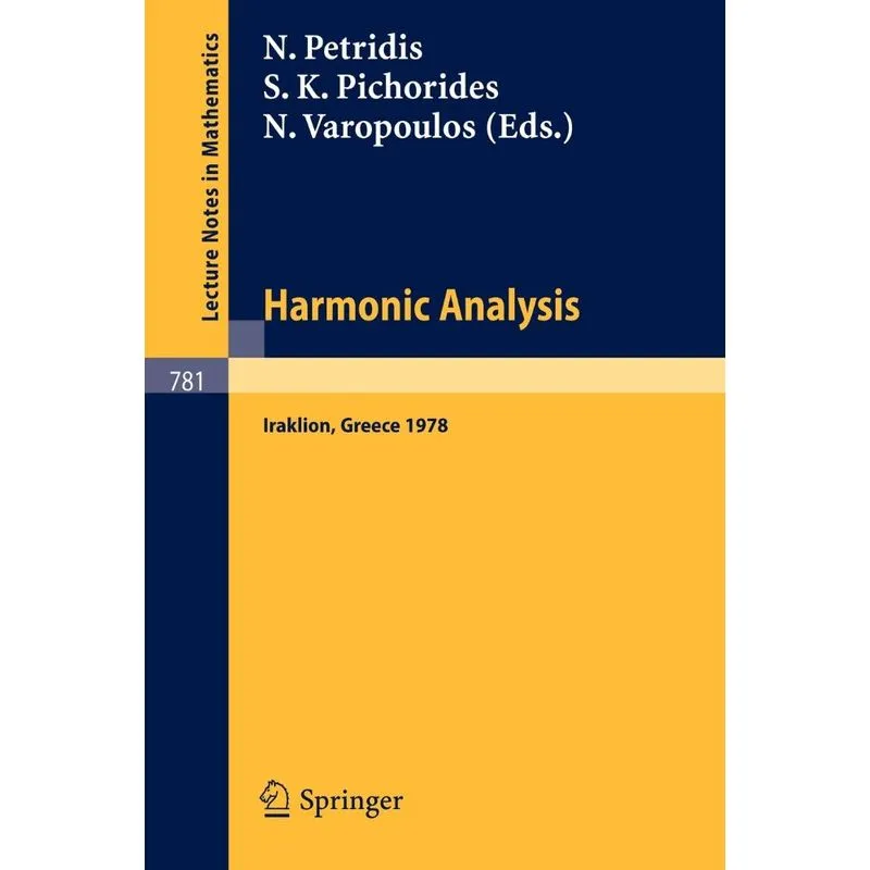 Harmonic Analysis 1978