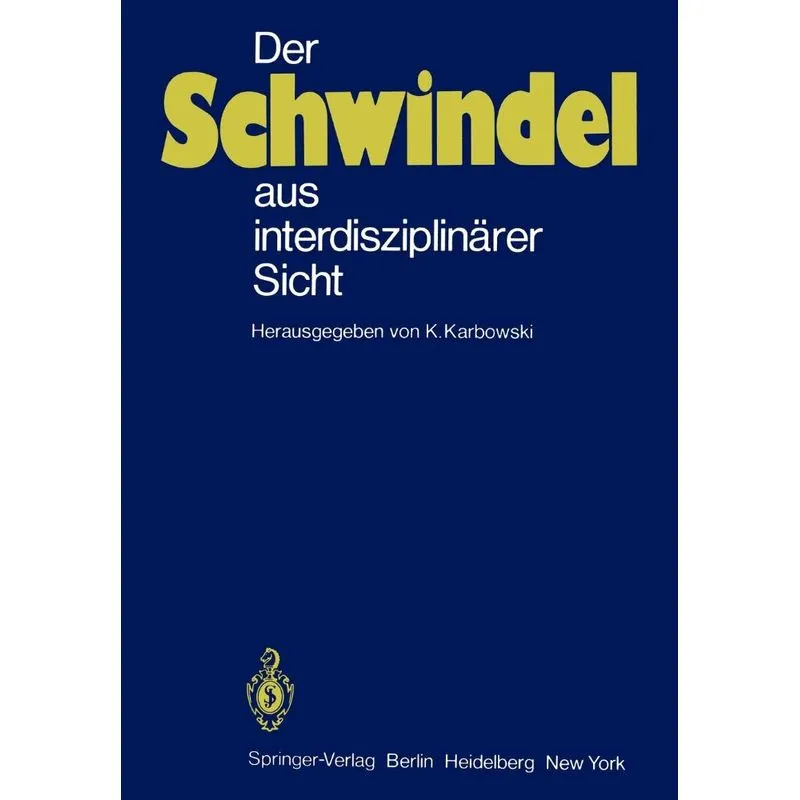 Der Schwindel aus interdisziplinärer Sicht