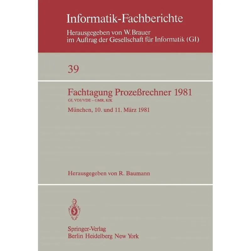 Fachtagung Prozeßrechner 1981