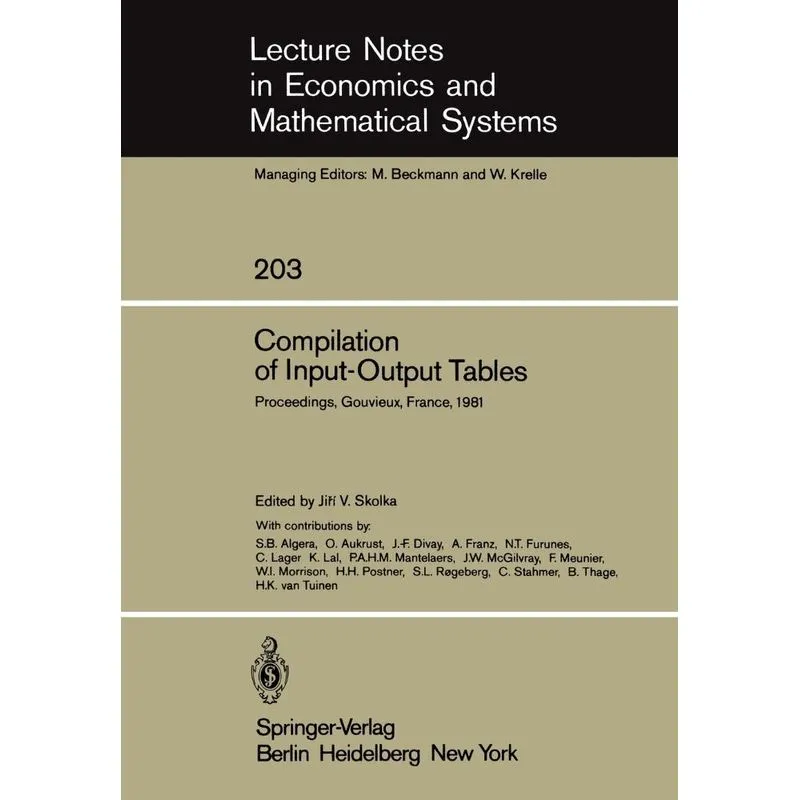Compilation of Input-Output Tables